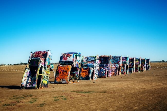 Cadillac Ranch – one man’s trash is another’s art