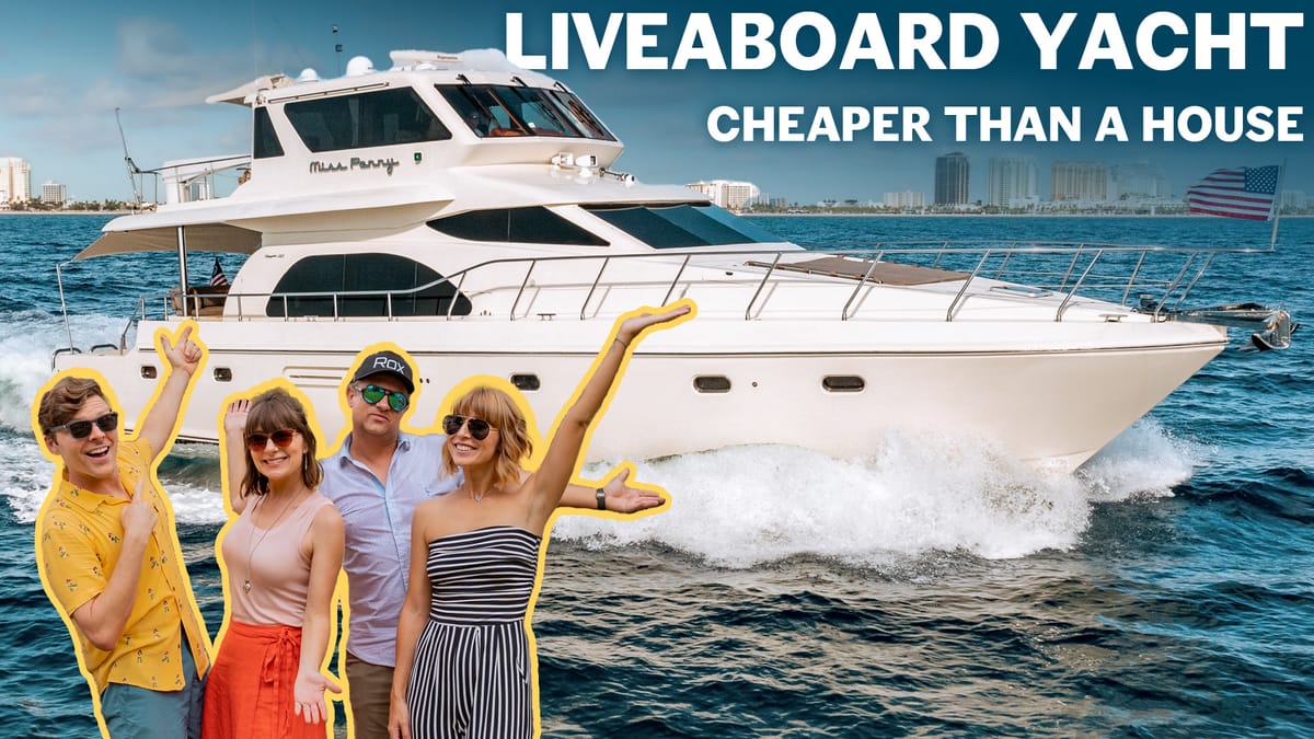 Luxury Yacht Living Cheaper Than A House? (full tour & monthly costs)
