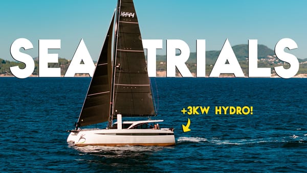 First Ever HH44 Hybrid Electric Catamaran