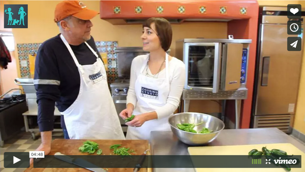 The Wynns make salsa with Caleb and Milo