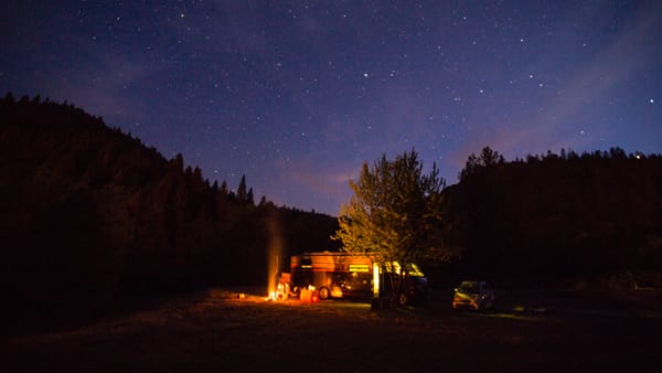 Camping in Yosemite Lakes California