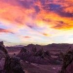 beautiful california desert sunset
