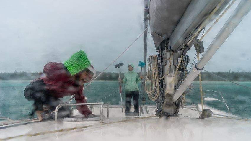 rain on sailboat means free wash