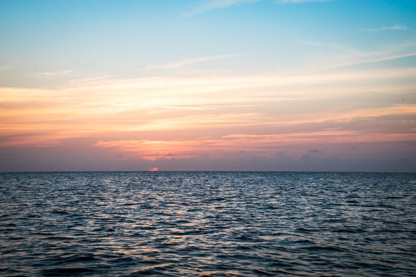 sunsets at sea