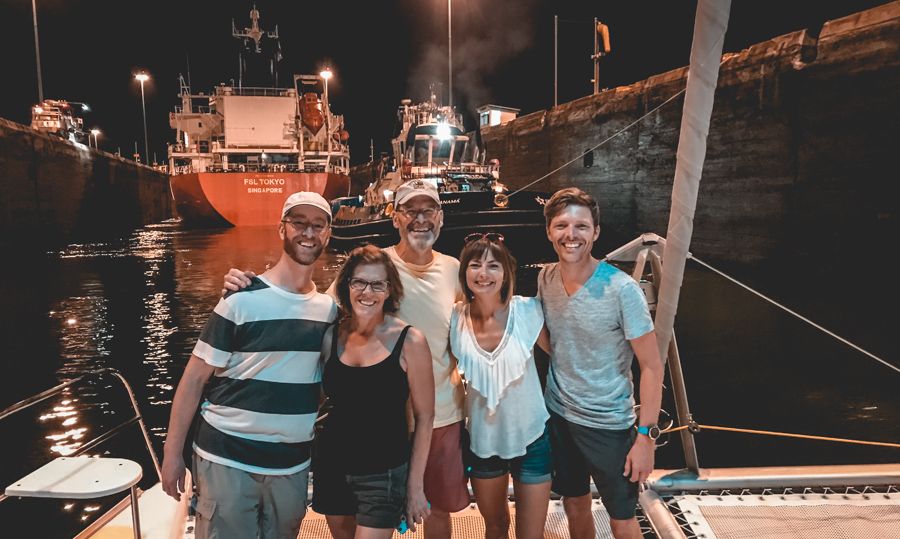 Transiting the panama canal with friends