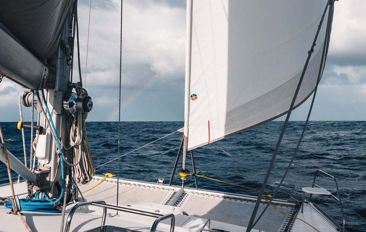 squalls, rainbows and sailing curiosity