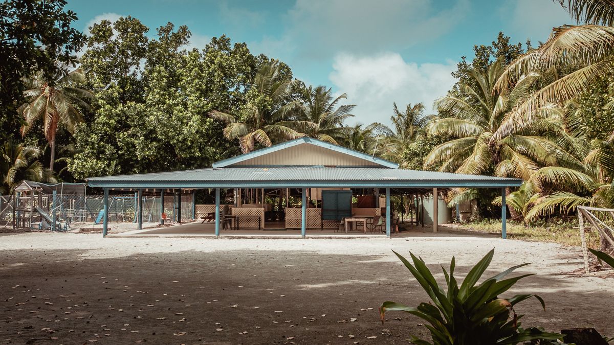 remote island school in palmerston island, cook islands
