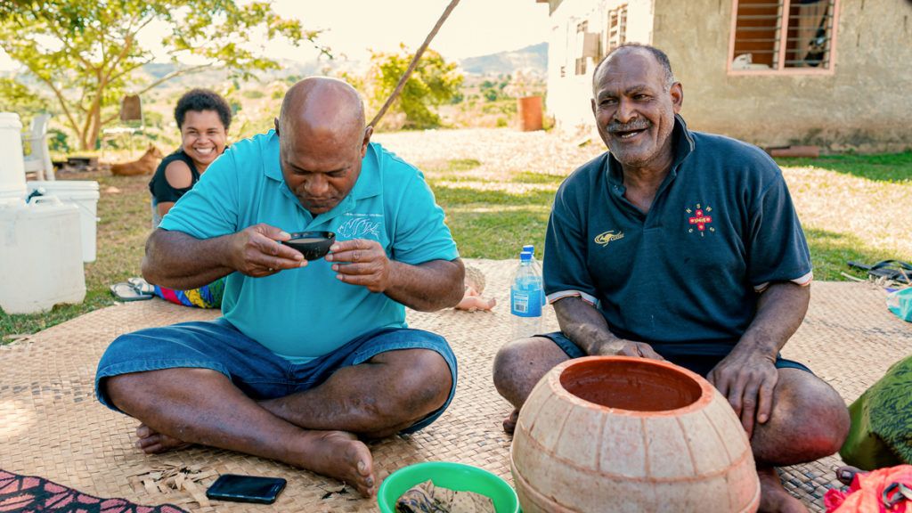kava with fijians